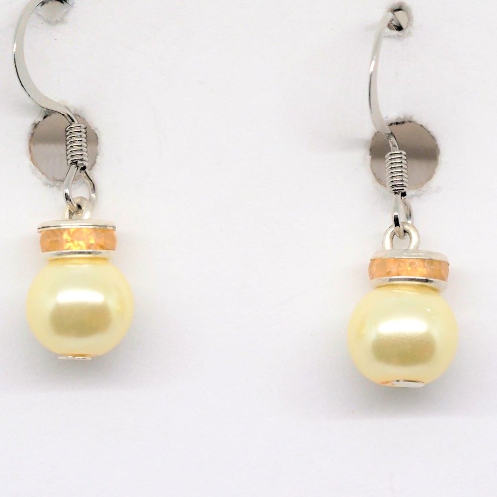 Yellow Snow Ornament Earrings